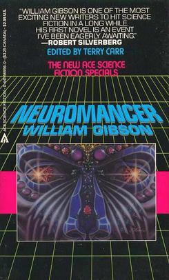 Neuromancer sci-fi book with artificial intelligence.
