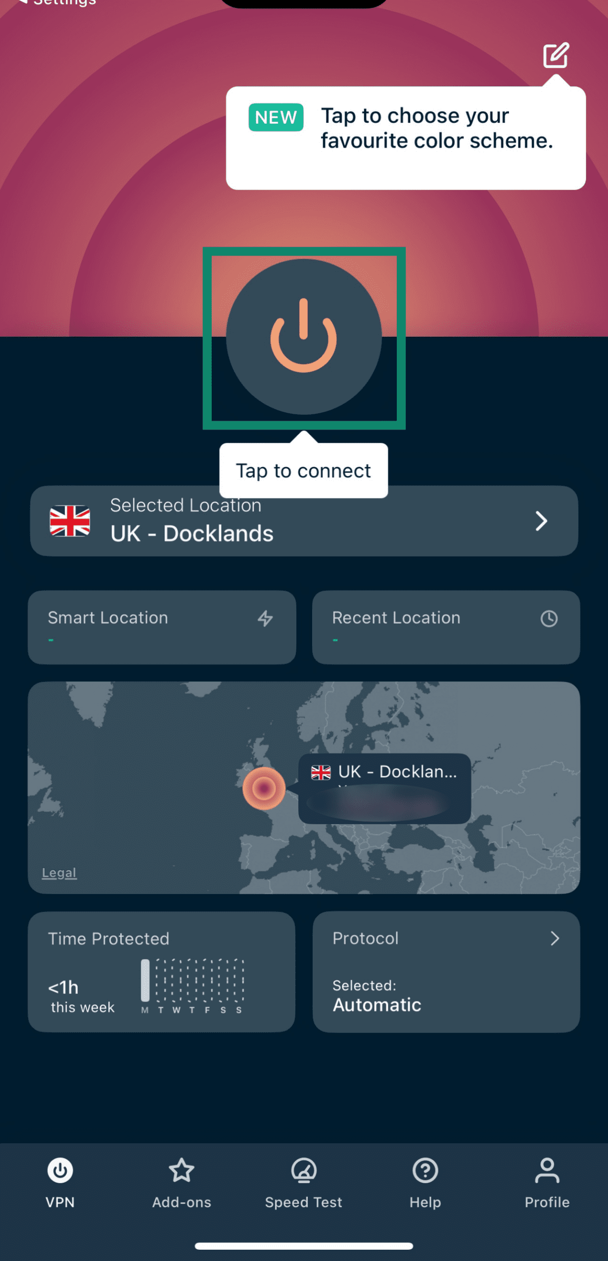 Connecting to ExpressVPN on iOS
