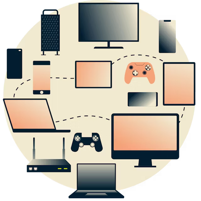 Cinque dispositivi che utilizzano ExpressVPN contemporaneamente.