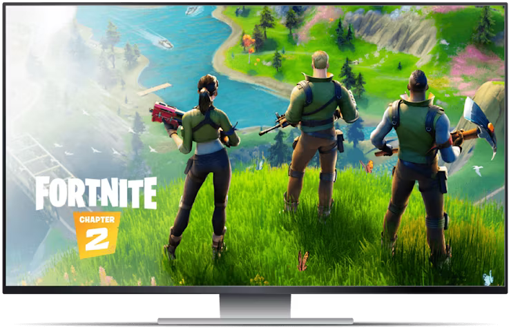 Schermata di Geforce now con Fortnite
