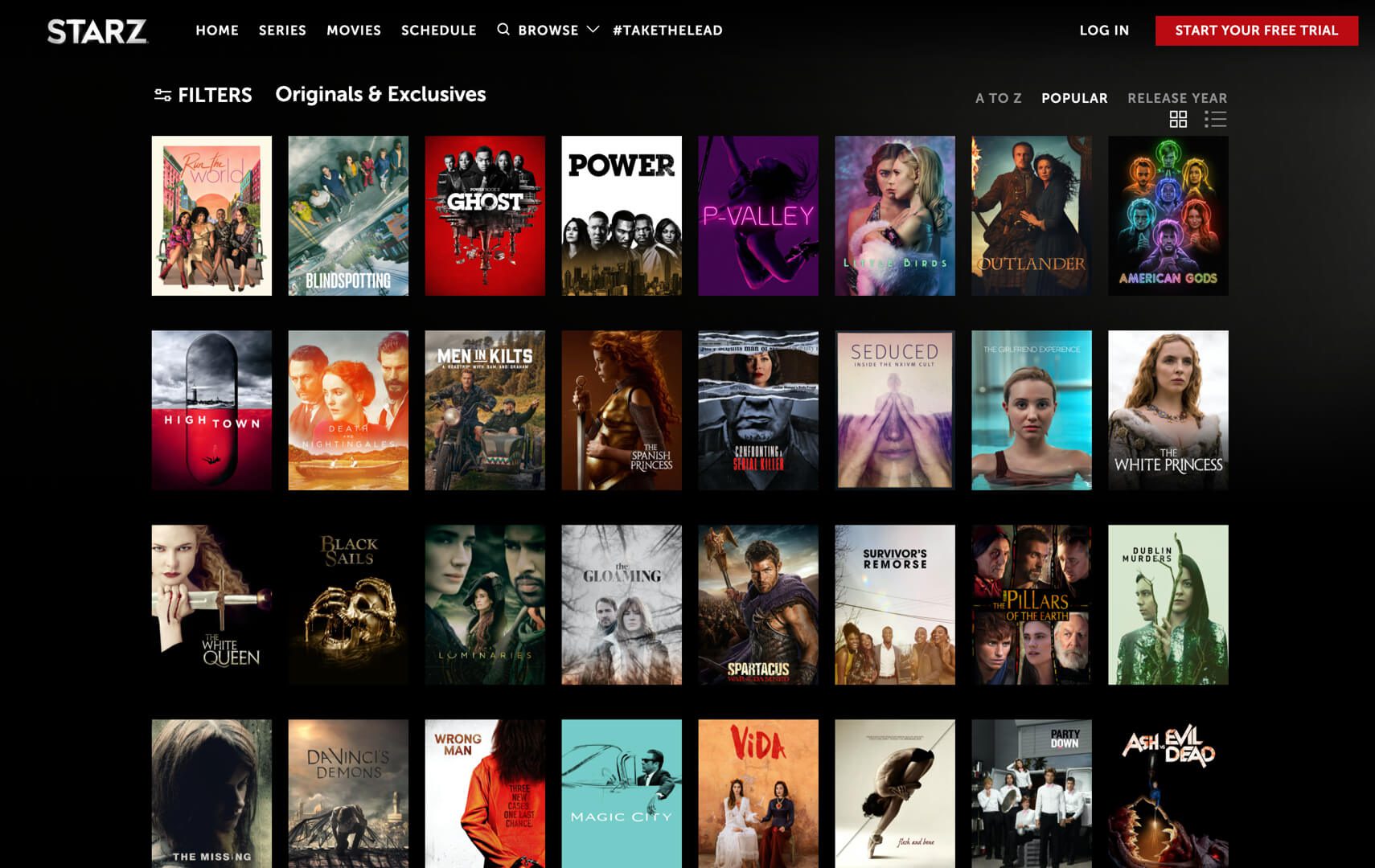 Streamen Sie die Starz-Serien Outlander, Power, P-Valley, Black Sails und mehr mit einem VPN