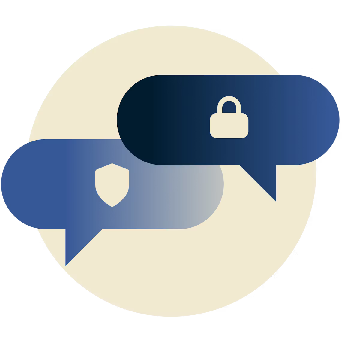 Keskustelukuplat, joissa on riippulukko ja kilpi.