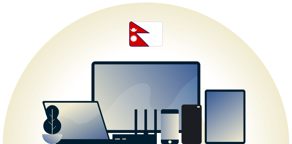 Nepal VPN beschermt een verscheidenheid van apparaten.