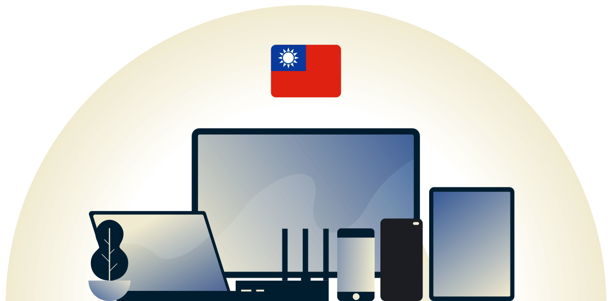 Taiwan VPN chroniący różne urządzenia.