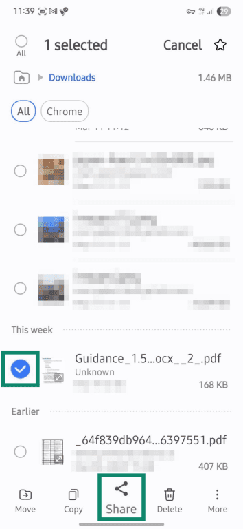 Sending files to Drive backup.